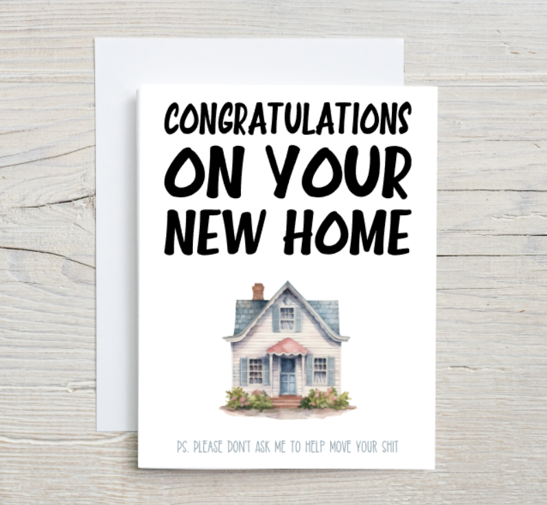 Congratulations On Your New Home Card