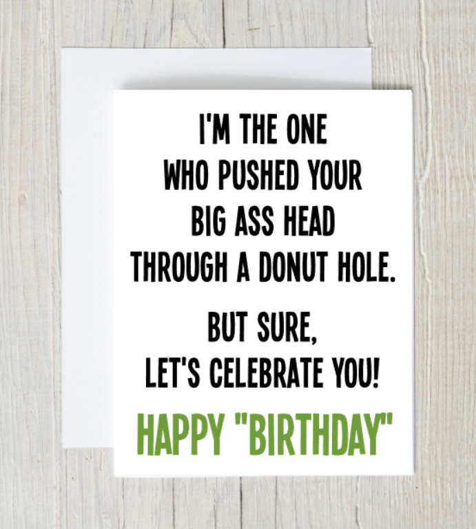 Donut Hole Birthday Card