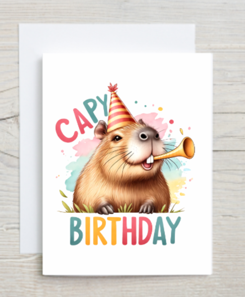 Capy Birthday Card
