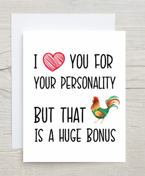 Huge Bonus Valentine's Card