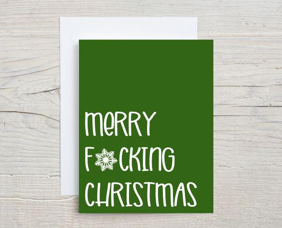 Merry F*cking Christmas Card