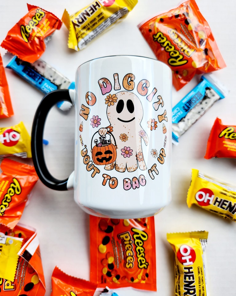 No DIGGITY BOUT TO BAG IT UP 15 oz MUG