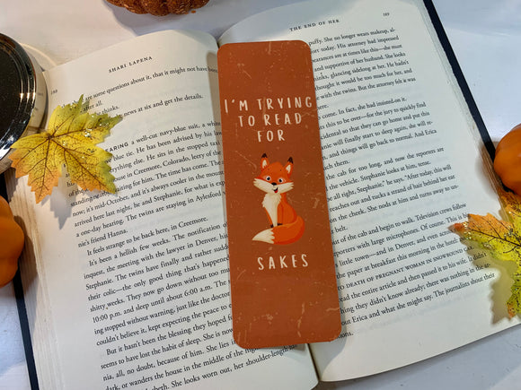 I'm Trying To Read For Fox Sakes Bookmark