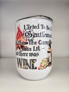 Campfire and Wine Tumbler