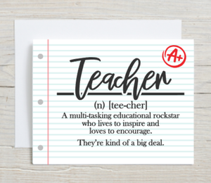 Teacher Definition Card