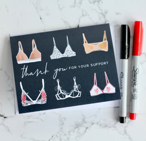 Thank You For Your Support Greeting Card