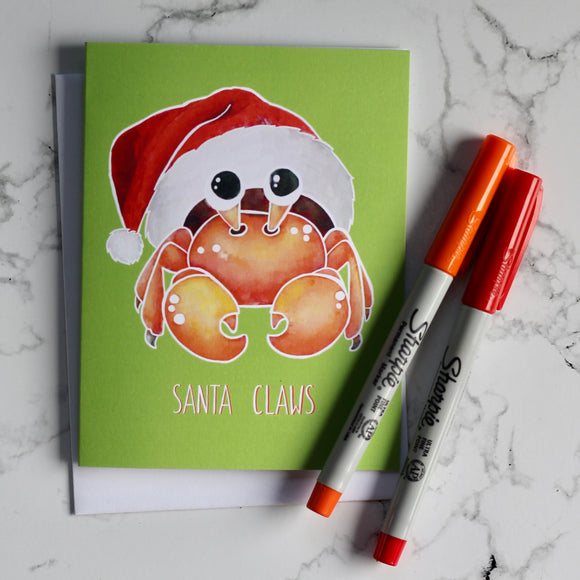 Santa Claws Greeting Card