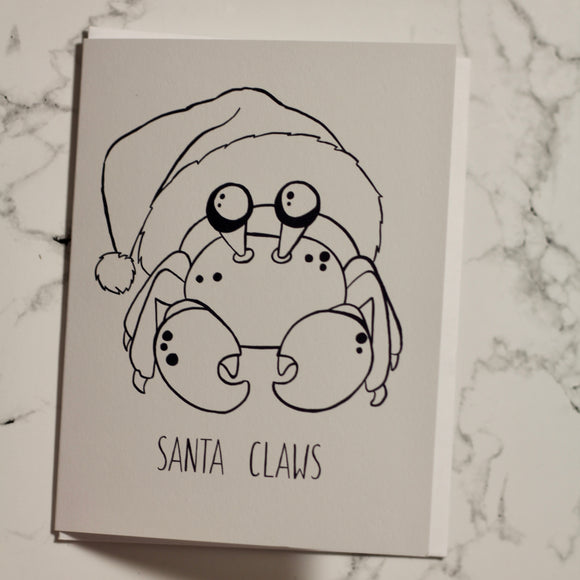 Santa Claws Colour Me Card
