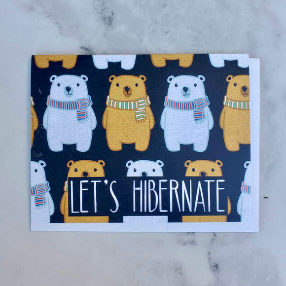 Let's Hibernate Greeting Card