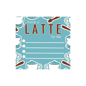 Latte To Do Single Post-It Notes