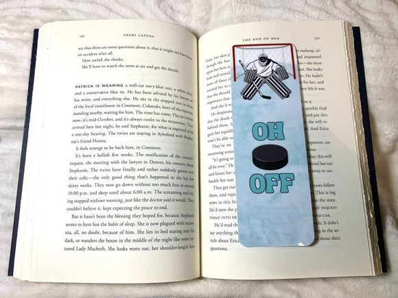 Oh Puck Off Bookmark