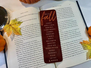Hello Fall Bookmark