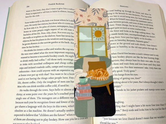 Cozy Cat Afternoon Bookmark