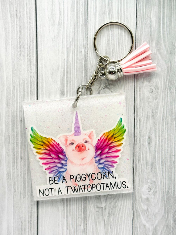 Be A Piggycorn Keychain