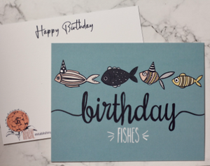 Best Fishes Flat Greeting Card