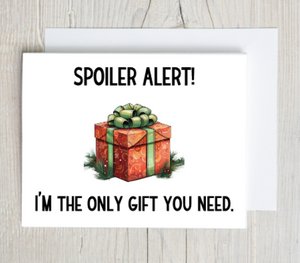 Spoiler Alert Gift Christmas Card