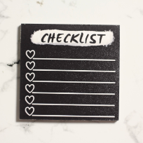 Checklist Single Post It Notes