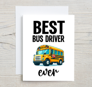 Best Bus Driver Ever Card