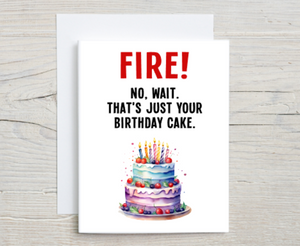 FIRE! Birthday Card