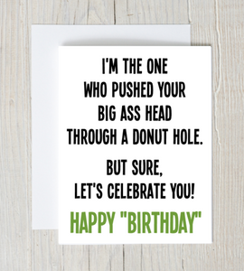 Donut Hole Birthday Card