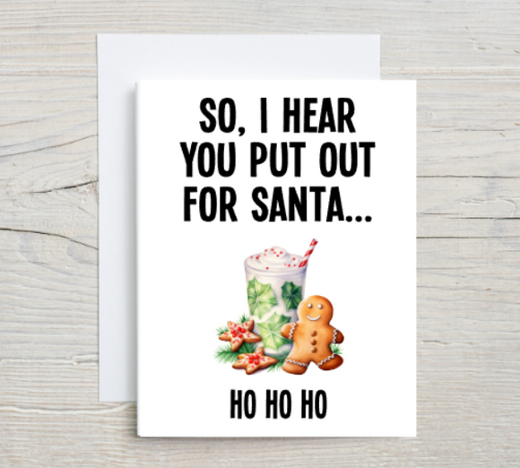 Put Out For Santa Card