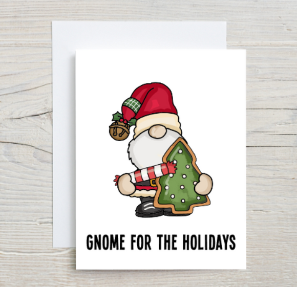 Gnome For The Holidays Card