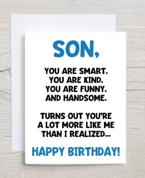 Son YOU ARE Birthday Card