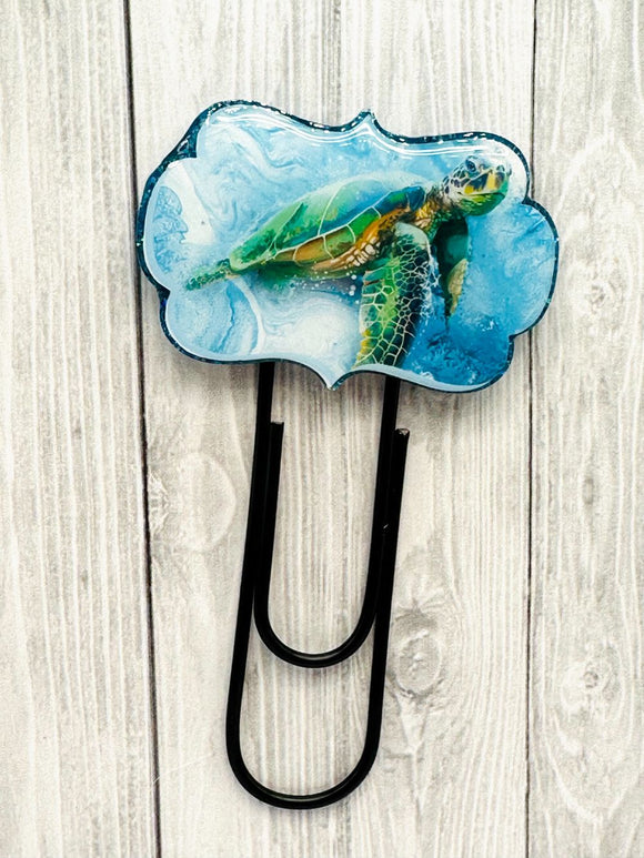 Sea Turtle Paperclip Bookmark