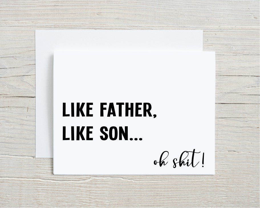 Like Father, Like Son... Father's Day Card