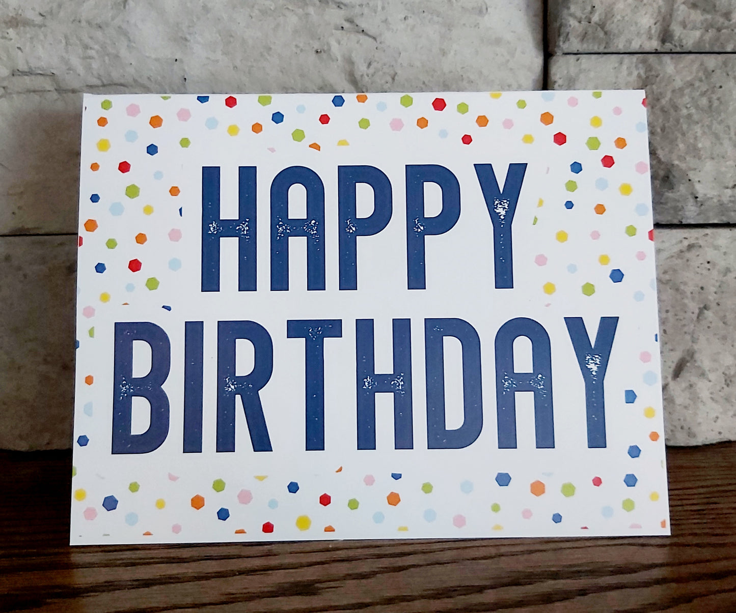 Happy Birthday Confetti Card
