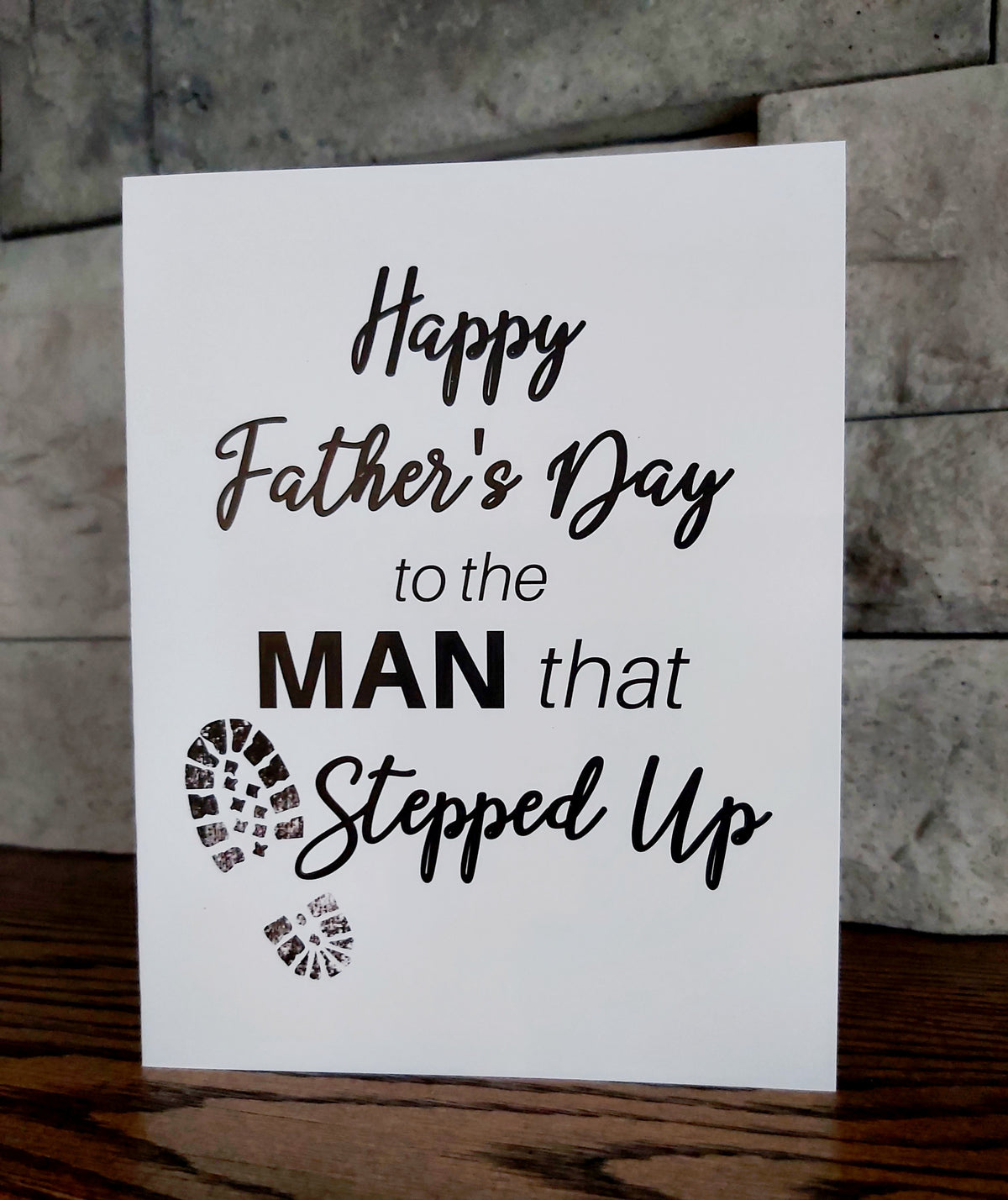 Man Who Stepped Up Card