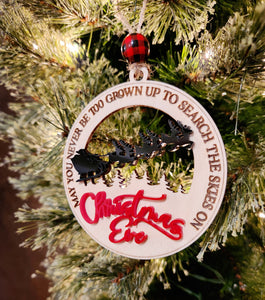 SEARCH THE SKIES ON CHRISTMAS EVE ORNAMENT