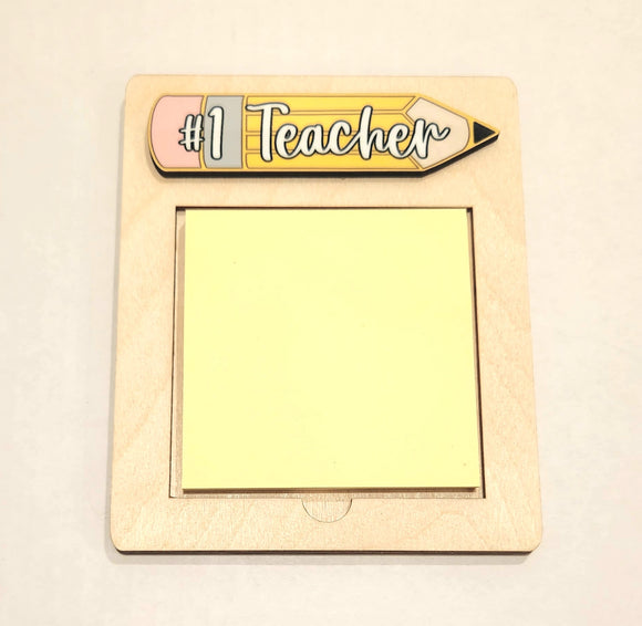 #1 Teacher Sticky Note Holder
