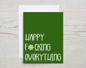 Happy F*cking Everything Card
