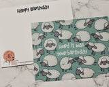 Herd It Was Your Birthday Flat Greeting Card