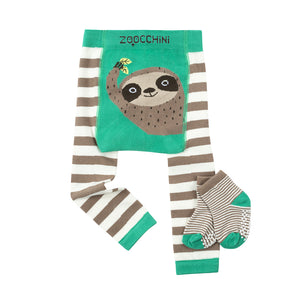 Sloth Comfort Crawler Legging & Sock Set