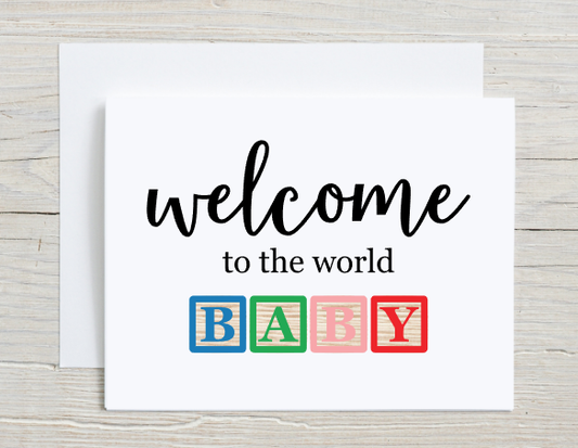 Welcome Baby Card