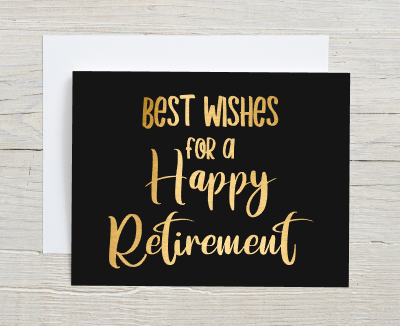 Best Wishes Retirement Card