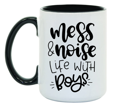 Life with Boys 15 oz Mug