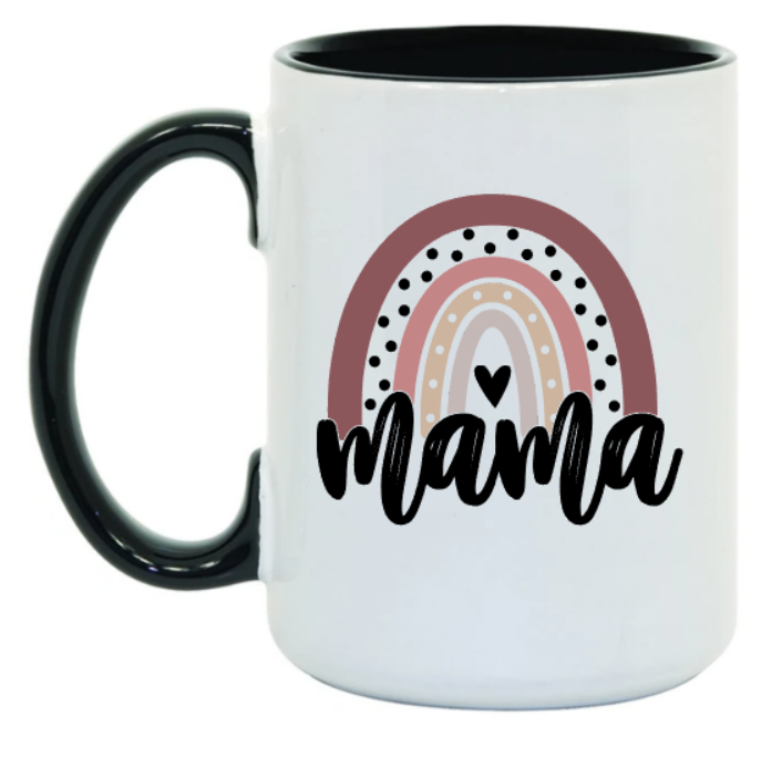 Mama Boho Rainbow 15 oz Mug