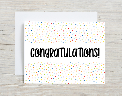 Congratulations Confetti Card