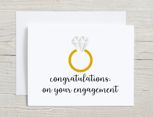 Congratulation On Your Engagement Card