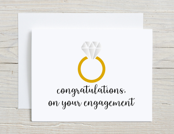 Congratulation On Your Engagement Card