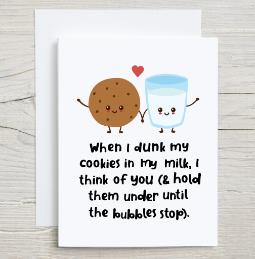 Milk and Cookies Card