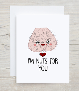 Nuts For You Valentines Card