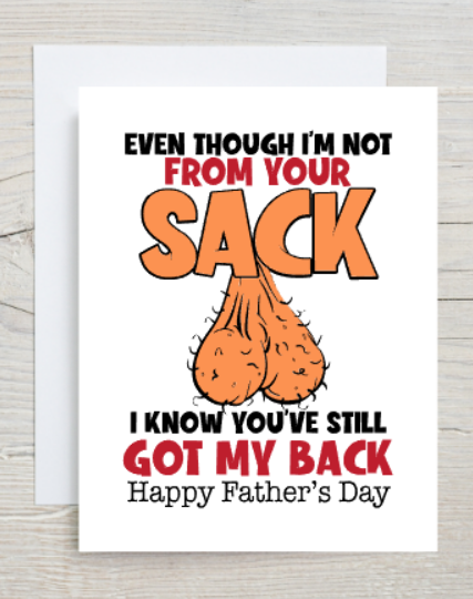 Not From Your Sack Card