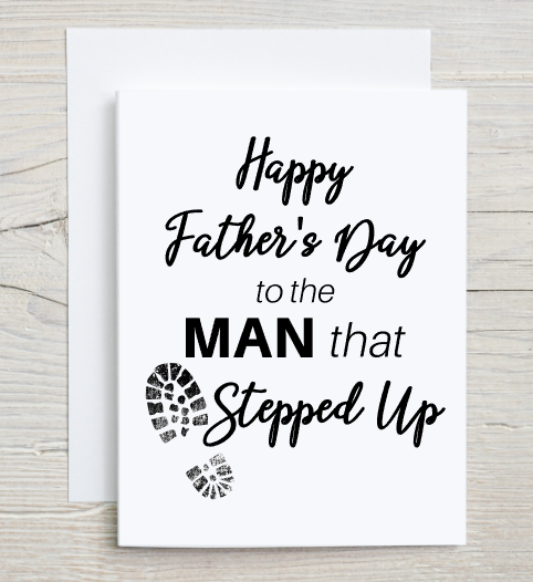 Man Who Stepped Up Card
