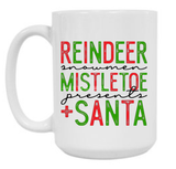 Reindeer Mistletoe Santa 15 oz Mug