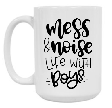 Life with Boys 15 oz Mug