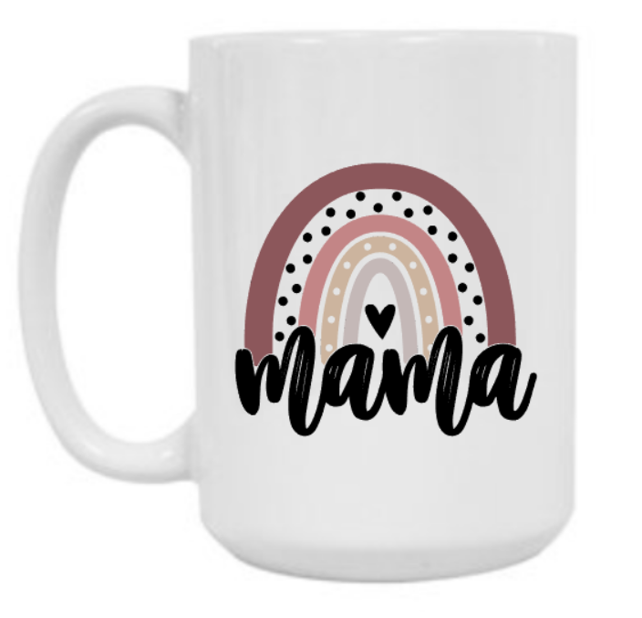 Mama Boho Rainbow 15 oz Mug